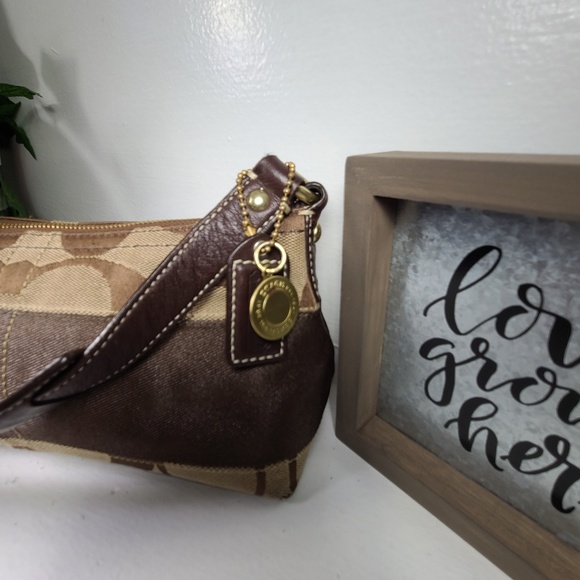 Coach Signature Stripe Zip Top Hobo VGC SOLD - Picture 3 of 11